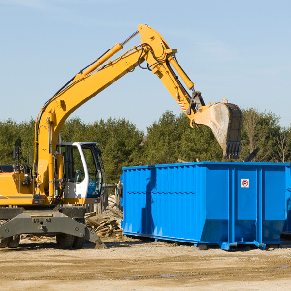 are there any restrictions on where a residential dumpster can be placed in Cumberland Virginia